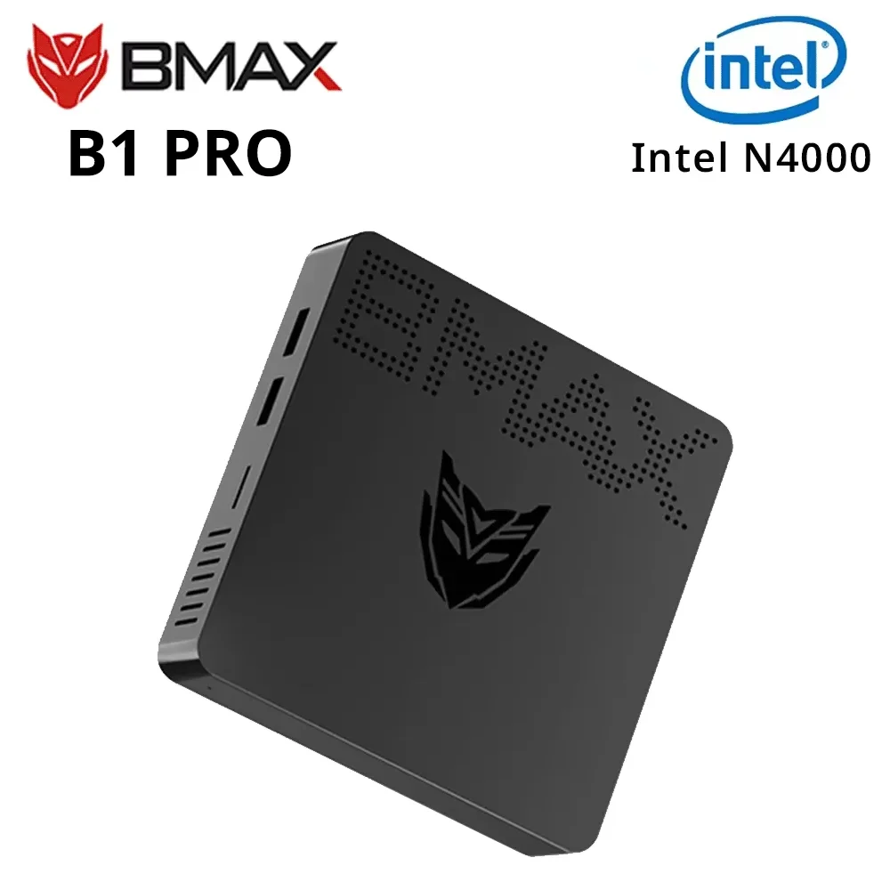 BMAX Mini PC B1PRO Windows 11 Pro 8GB RAM 128GB ROM N4000 Micro Desktop Computer Dual-Band WiFi mini pc