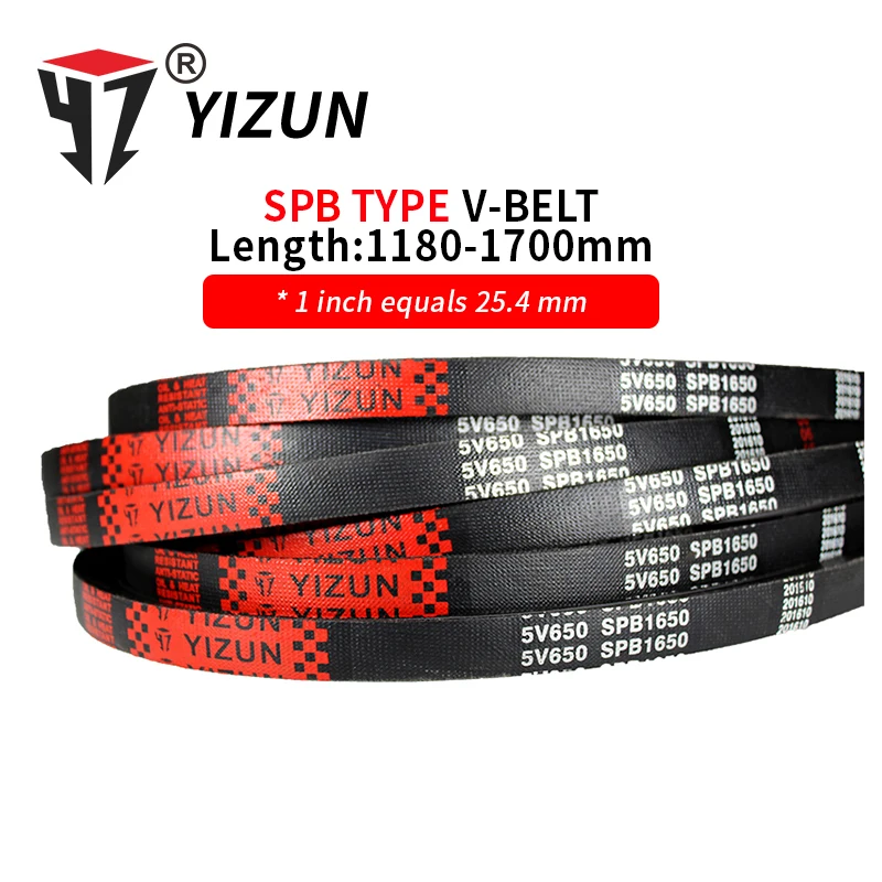 

YIZUN SPB/5V Тип SPB1180 ~ 1700 мм жесткий провод резиновый привод обхват длины промышленной передачи сельскохозяйственная техника V ремень