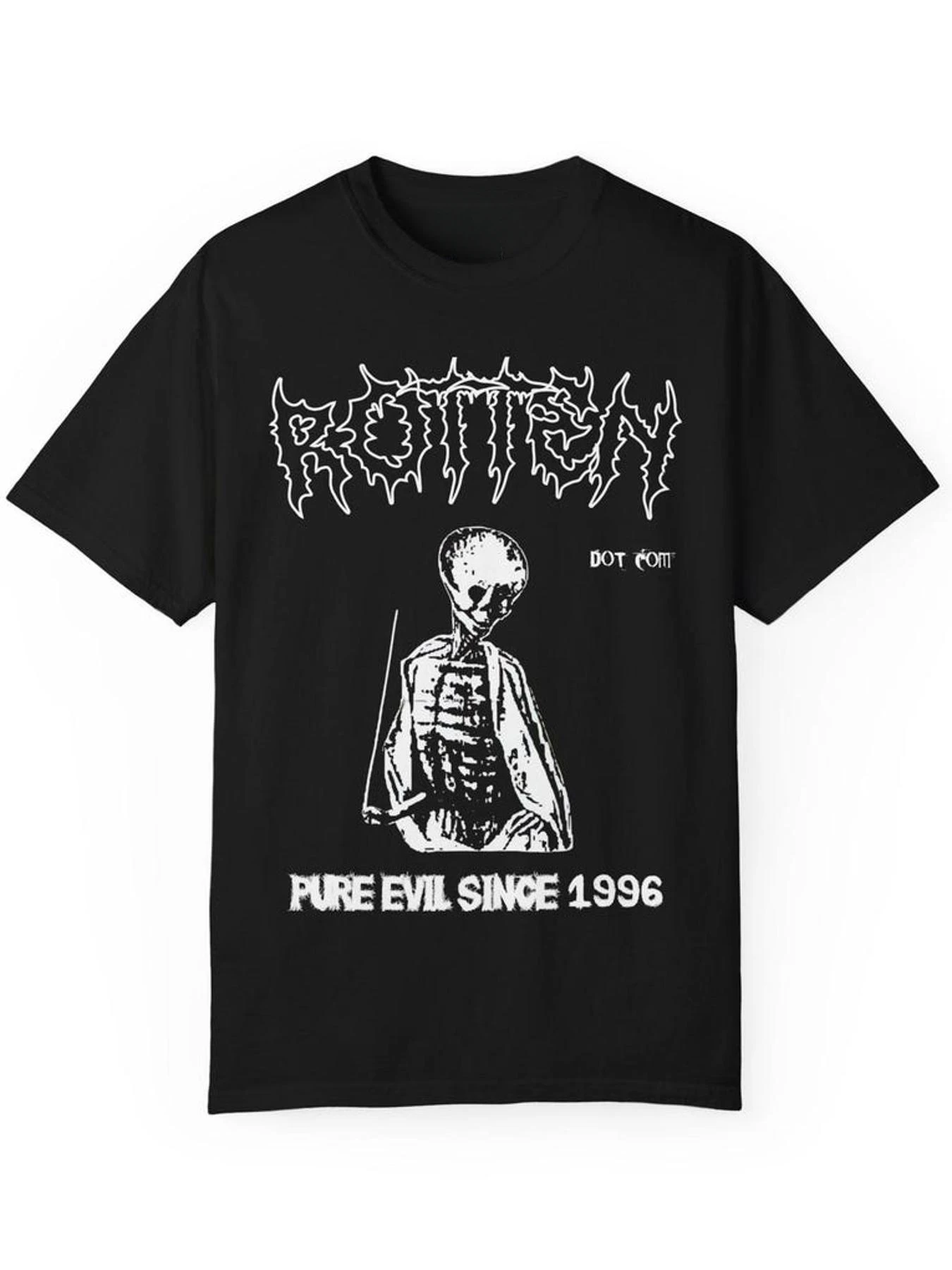 Rotten Com 1996 T-shirt | Casual round neck unisex short sleeved T-shirt | Fashion print | Regular style | Casual clothing