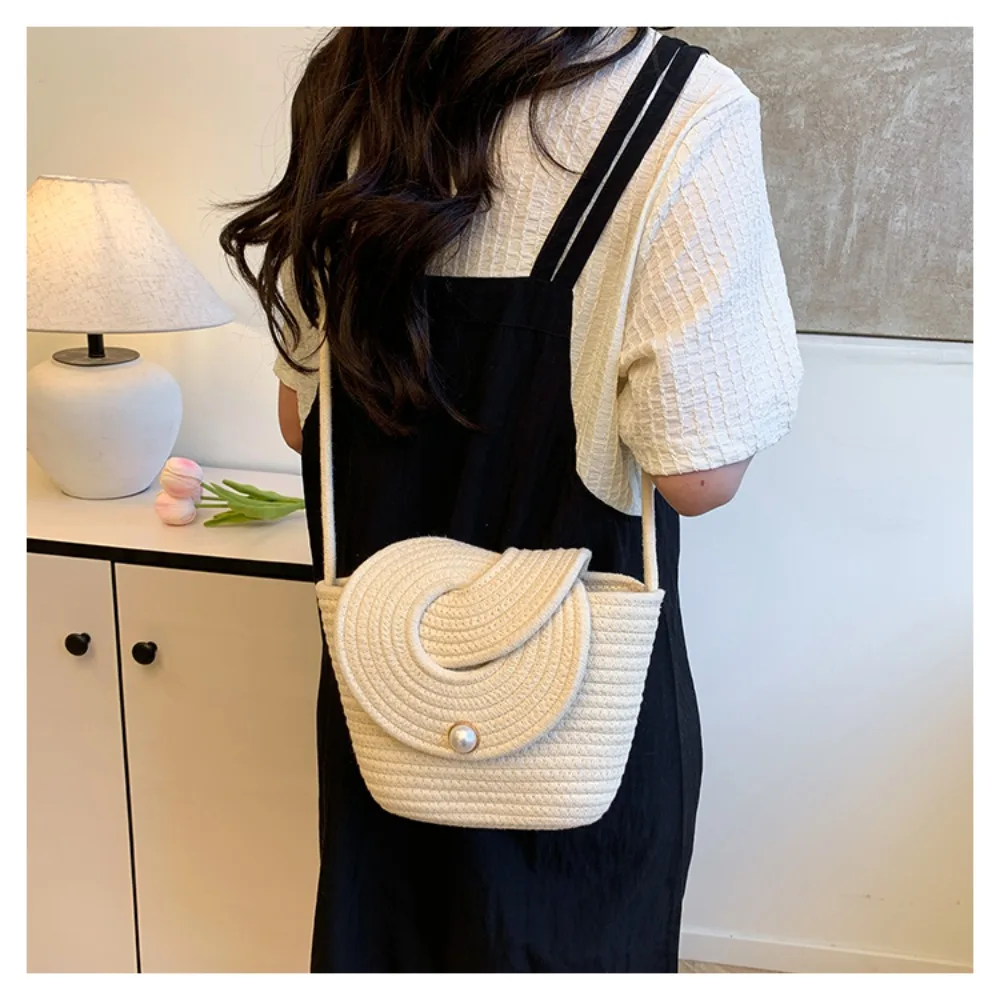 

Повседневные сумки через плечо Роскошные сумки ручной работы Стиль пляжного отдыха Нишевые сумки на ремне Роскошные и простые сумки-ведра