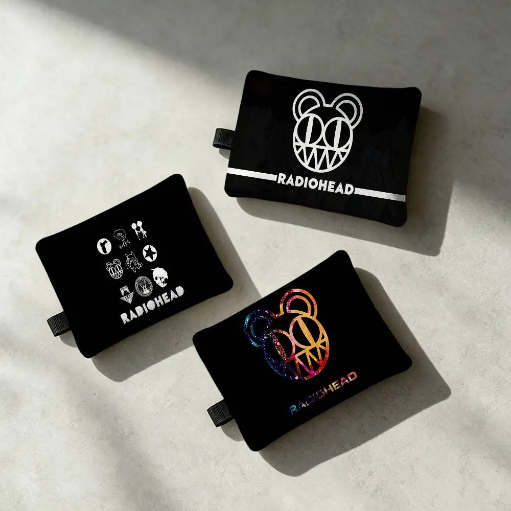 Band R-RADIOHEAD Fashion Waterproof Zipper Coin Purse Lightweight Hanging Key Pouch Card Holder For Daily Use
