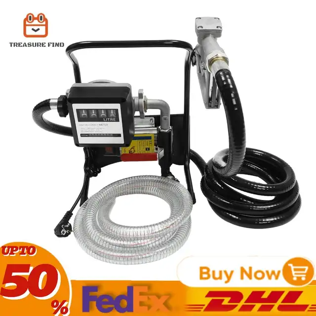 Pompa Diesel Samozasysająca 375W 50Hz Pompa Gasolio Combustibile Elektryczna pompa paliwa 220V 2400L / H do transportu na dokach magazynowych