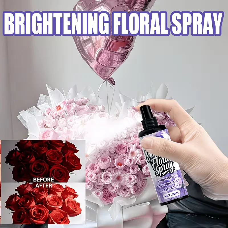 Spray illuminant pour les cheveux JOKJOK Party Flower |   Convient à tous les types de fleurs, offrant une brillance et un éclat durables. Il est instantané