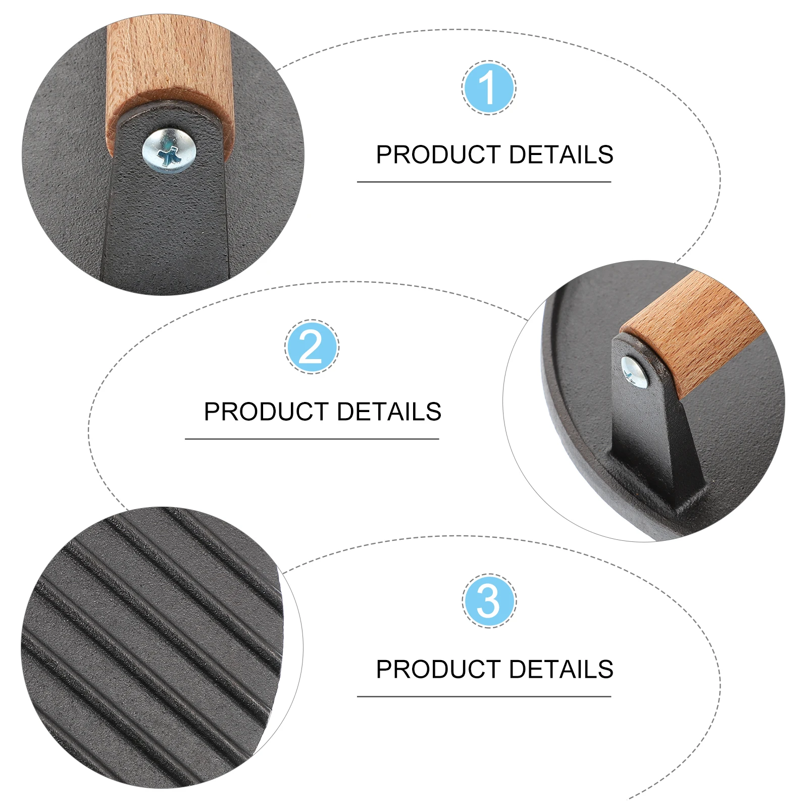 

Meat Press Portable Round Steel Plate Wooden H Barbecue Tool Easy Clean Smooth Surface Small Light Kitchen Gadgets