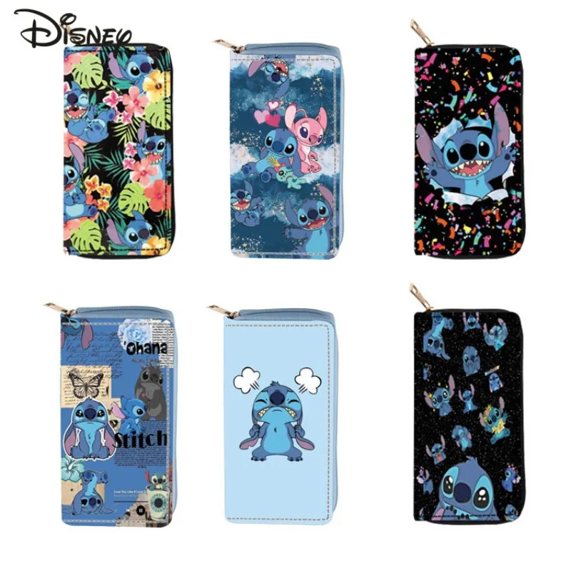 

Stitch 2025 New Women's Long Wallet Fashionable and High-quality PU Women's Multi Card Storage Cartoon Versatile Zero Wallet