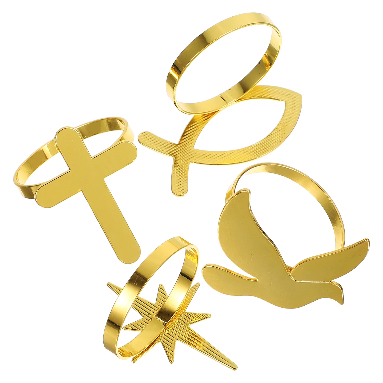 

1 Set Cross Napkin Rings Baptism Wedding Party Decor Religious Dinner Table Decoration Serviette Buckles Christian Holidays