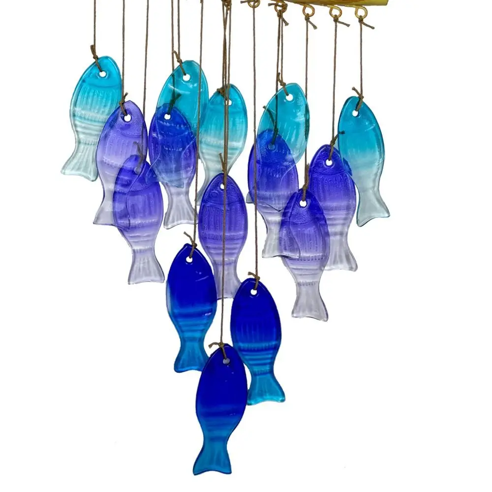 Crafts Iron Art Wind Chime Hanging Exquisite Sun Catcher Colorful Light Collection Pendant Outdoor