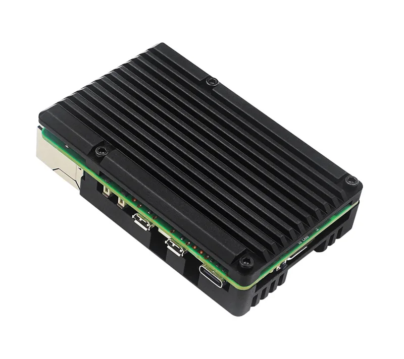 for Raspberry pi 5 Dual Fan Aluminum Alloy Case PI 5 Passive Cooling Box Metal Case