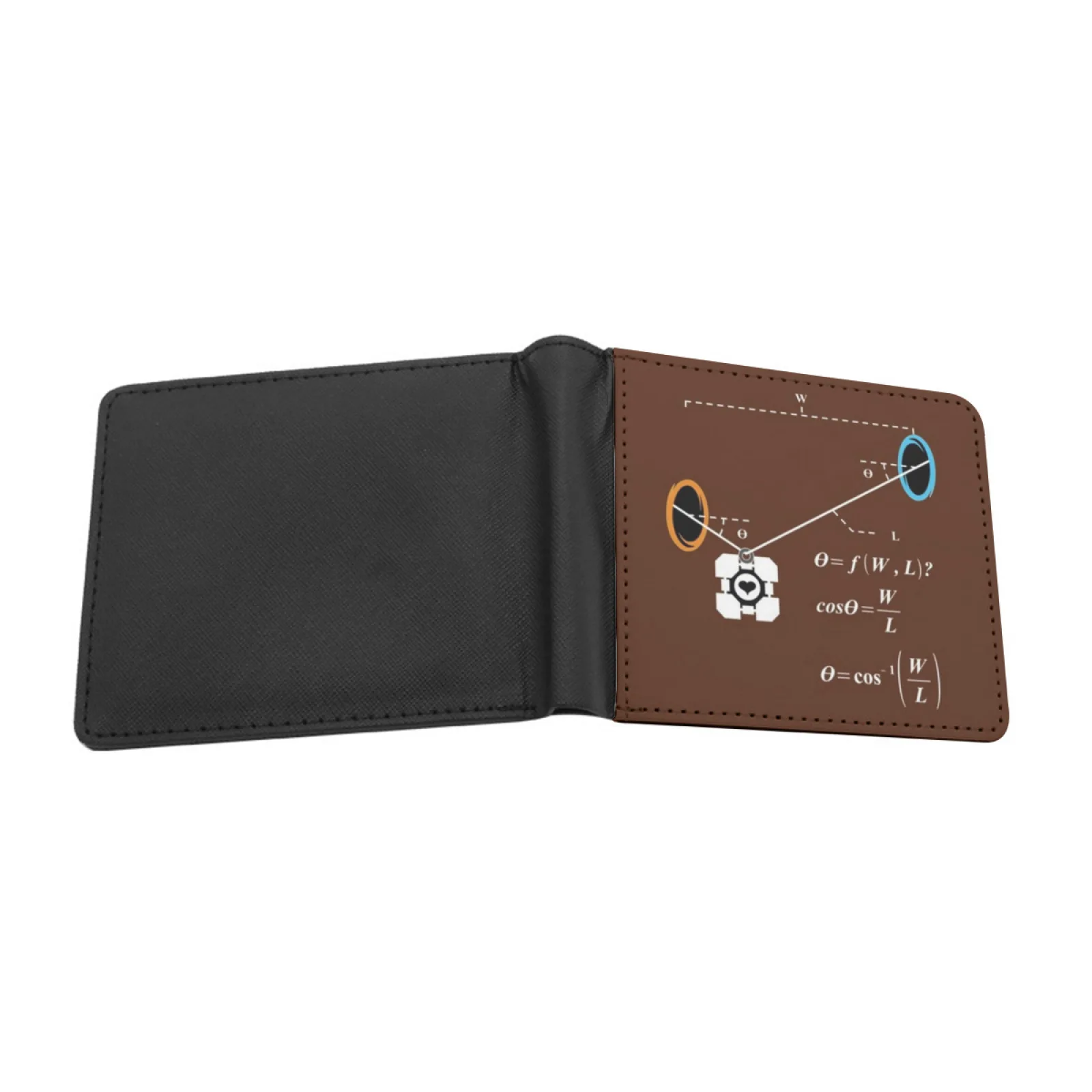 Newton S 1St Law Of Motion With Portals White Short Men's Wallet Multifunction Purse Male Pu Leather Wallet Portal Aperture