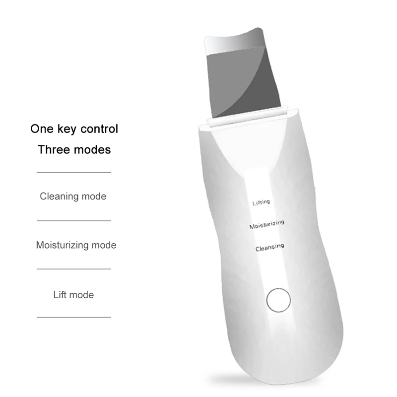 Hotest Ultrasonic Scrubber Peeling Blackhead Remover Deep Face Cleaning Ultrasonic Ion Ance Pore Cleaner Facial Shovel Cleanser