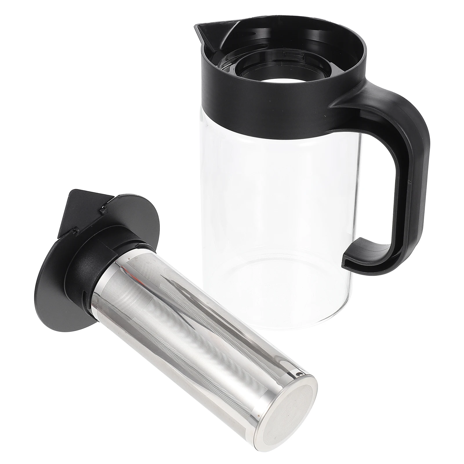 

Glass Pitcher Cooling Beverage Pitcher Large Capacity Sealing Water Pot Stainless Steel Filter Design Perfect for Tea Juice