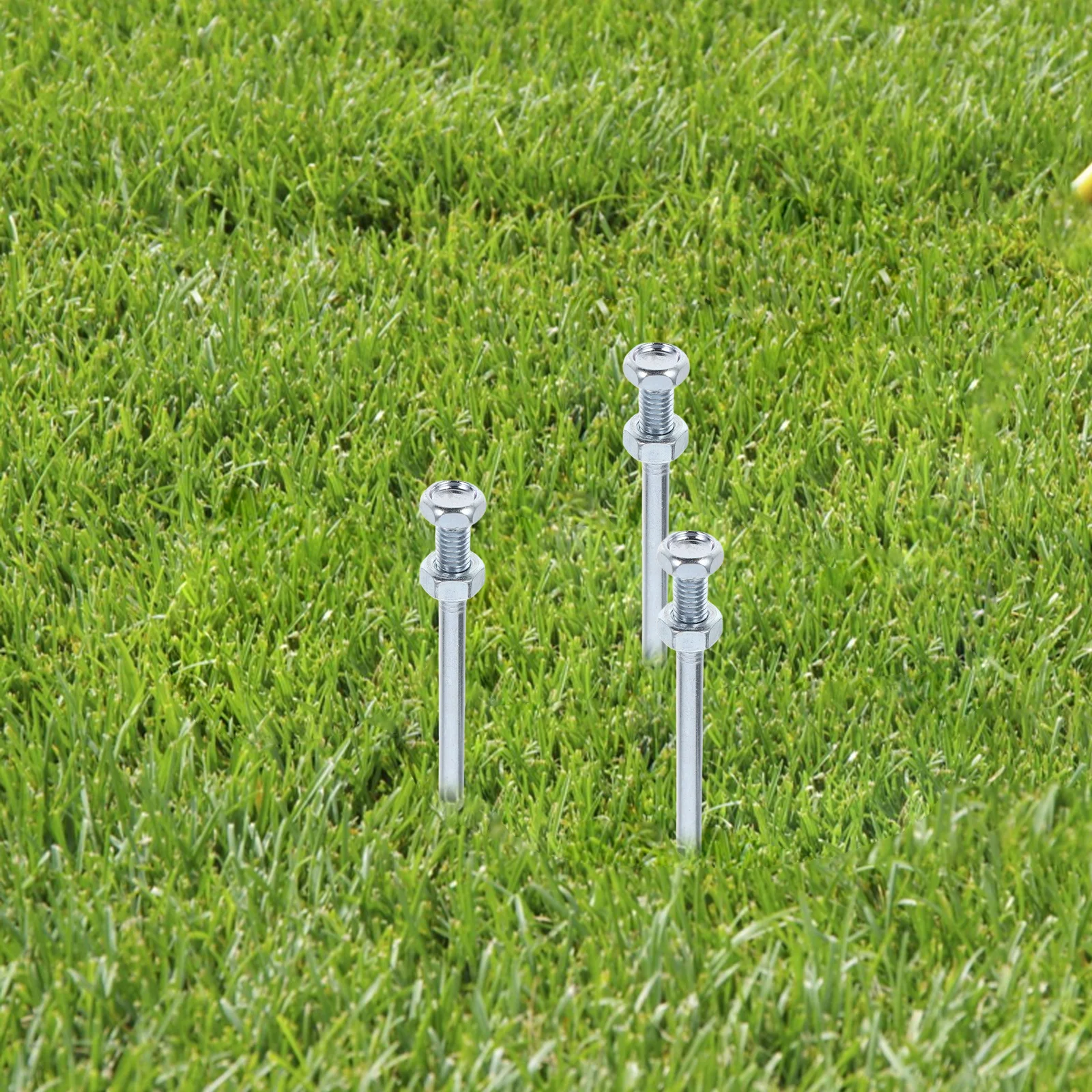 잔디 통기화 신발용 금속 스파이크 10개, 헤비 듀티 교체용 페그, 정원 스파이크 도구, 마당용 통기화 신발 교체용 스파이크