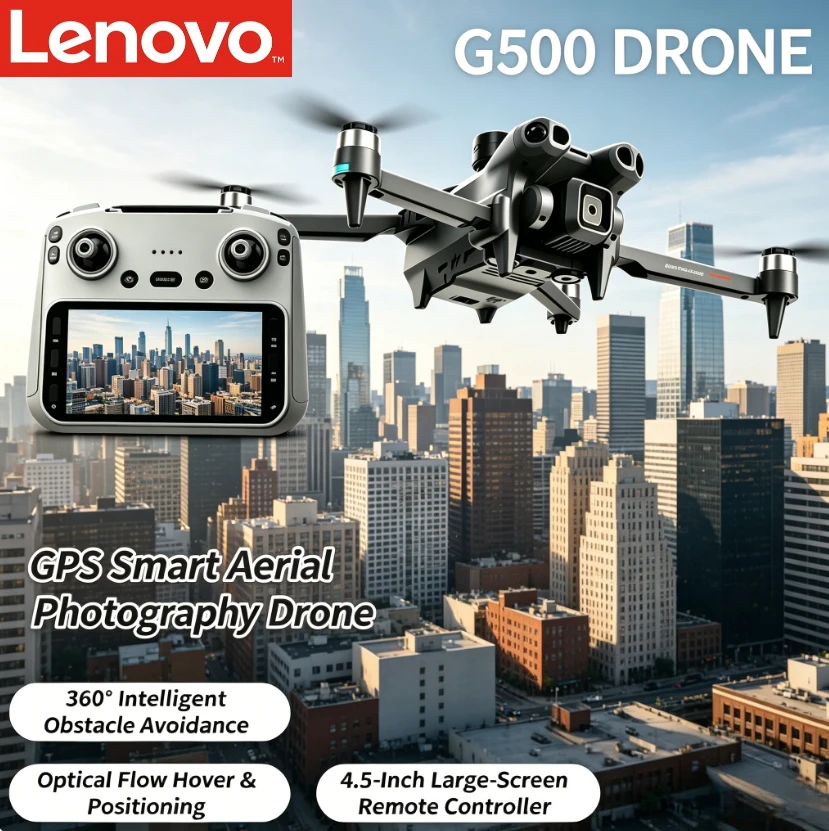 

Lenovo G500 Foldable RC Quadcopter 4.5 Inch Screen Dual WiFi Obstacle Avoidance Optical Flow Homing HD Aerial Photography Drone