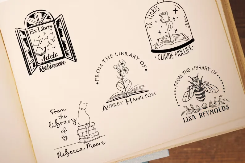 EX LIBRIS STAMP, Ex Libris Stamp, Exlibris Stamp, Exlibris Stamp for books, Ex Libris Stamp for books, Ex Libris Gift