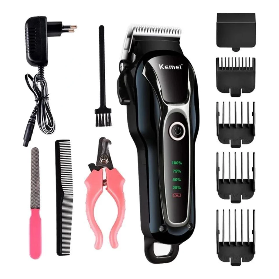 

kemei hair clipper for pet KM-1991 dog cat hair trimmer with lit-lon battery