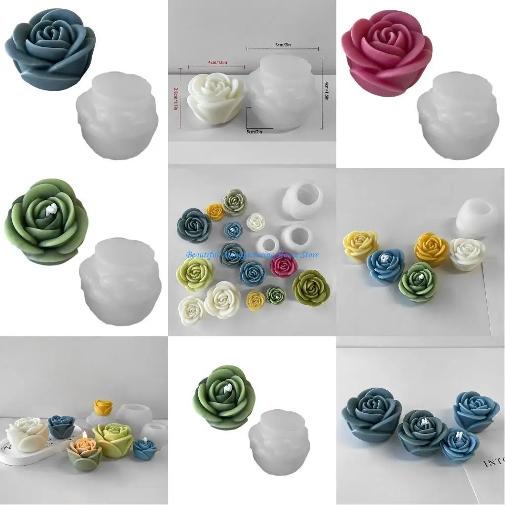 

E56A Large Flower Silicone Mold DIY Handmade Plaster Resin Soap