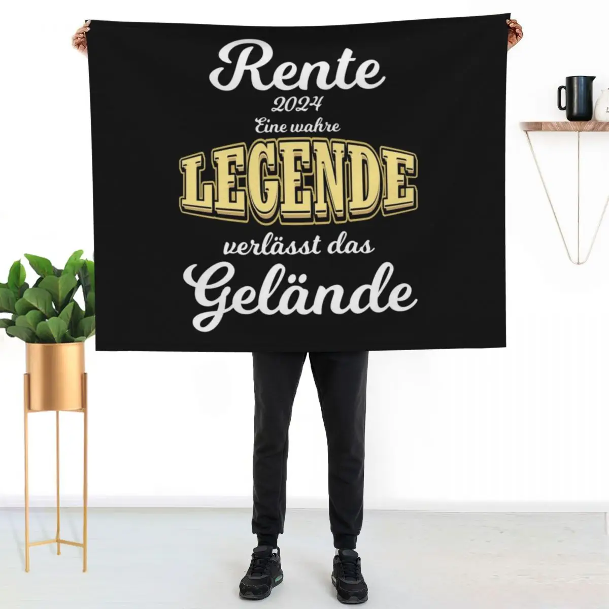 Pension 2024, funny gift idea, funny saying about the start of retirement Throw Blanket Quilt Summer Beddings Baby Blankets