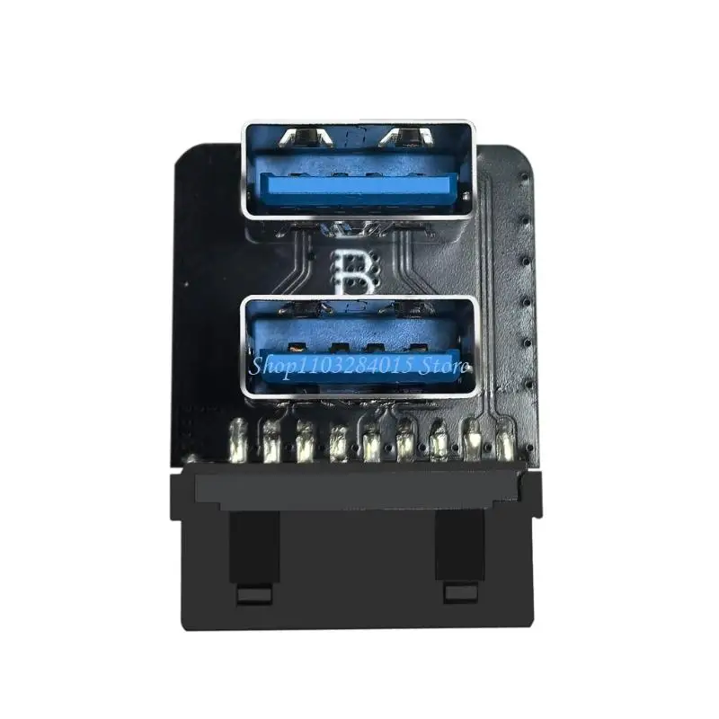 

R6FF Flexible A B Orientation USB3.0 Adapter for 19 pin to Two Standard Type A Port Supporting Fast Data Speeds