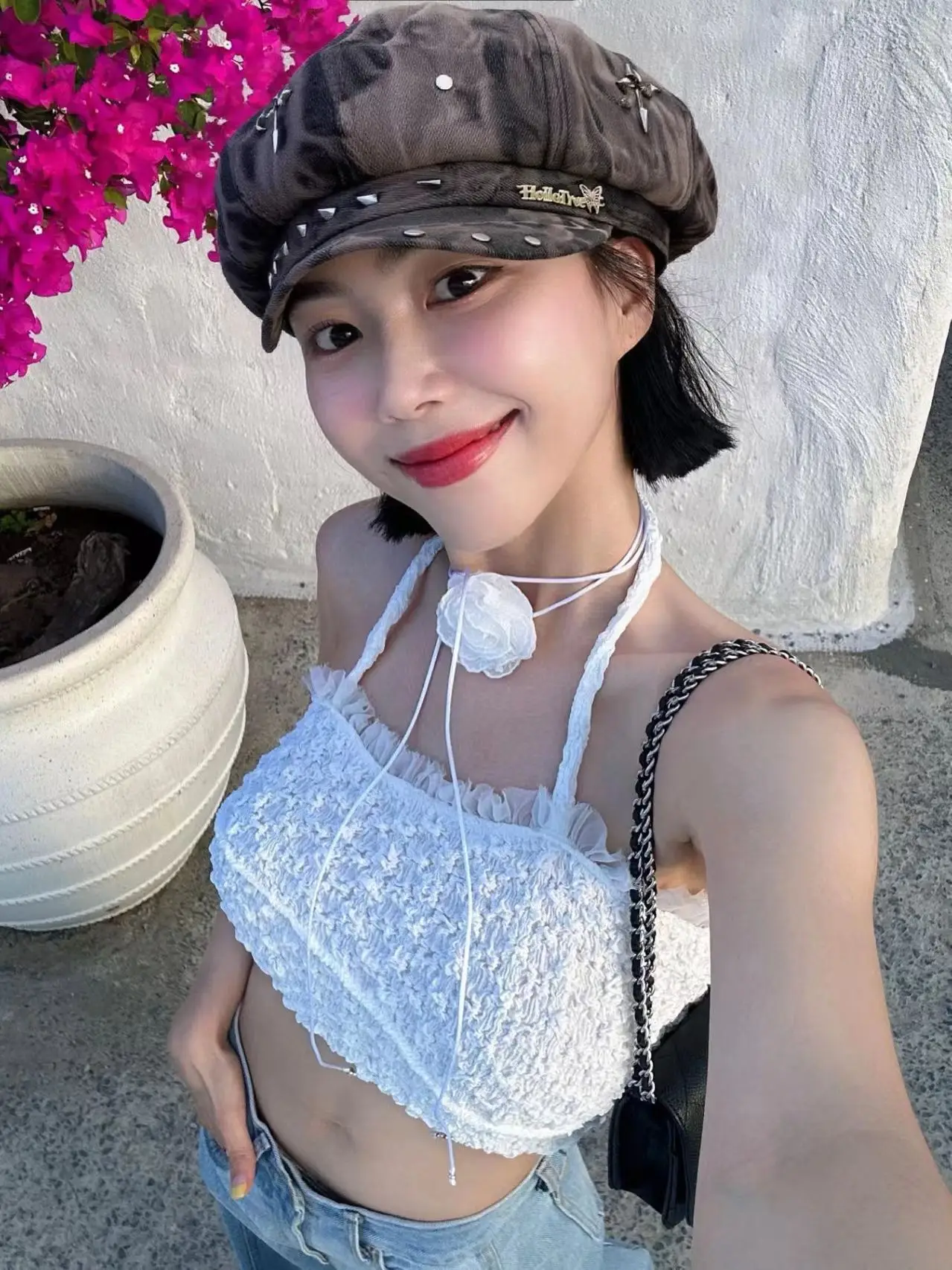 

Punk Rivet Star Sticker Berets for Women Fashion Hip Hop Hats Versatile Retro Tie-dye Newsboy Hats