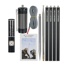 HAMGEEK JPC-12 High-End Version 7MHz-50MHz 100W Portable Shortwave Antenna Balcony Outdoor Shortwave Antenna