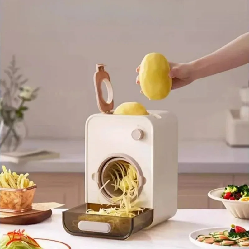 220V Household Multifunction Automatic Electric Vegetable Chopper French Fries Cutter Machine