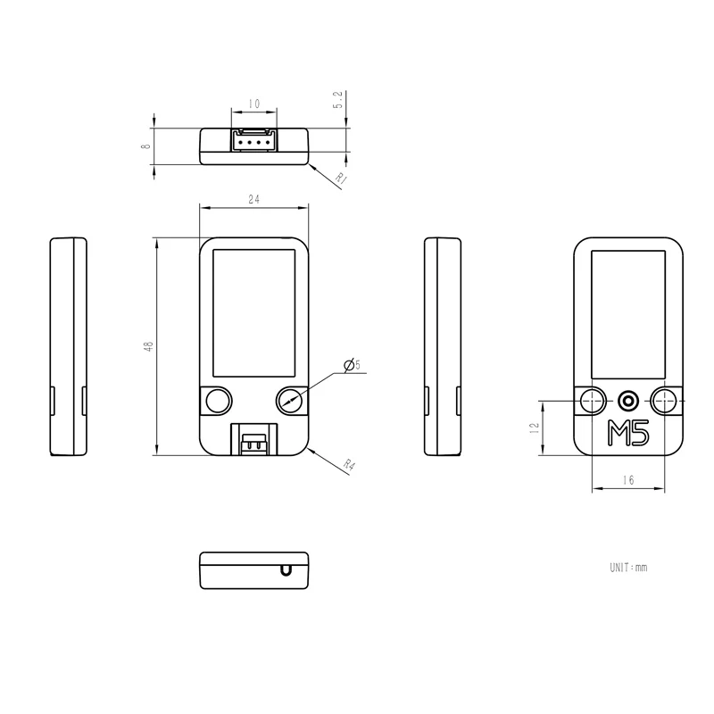 5 pezzi M5Stack Mini lettore/scrittore RFID 2 unità WS1850S 13,56 MHz frequenza per sistemi di controllo accessi sistemi di controllo accessi