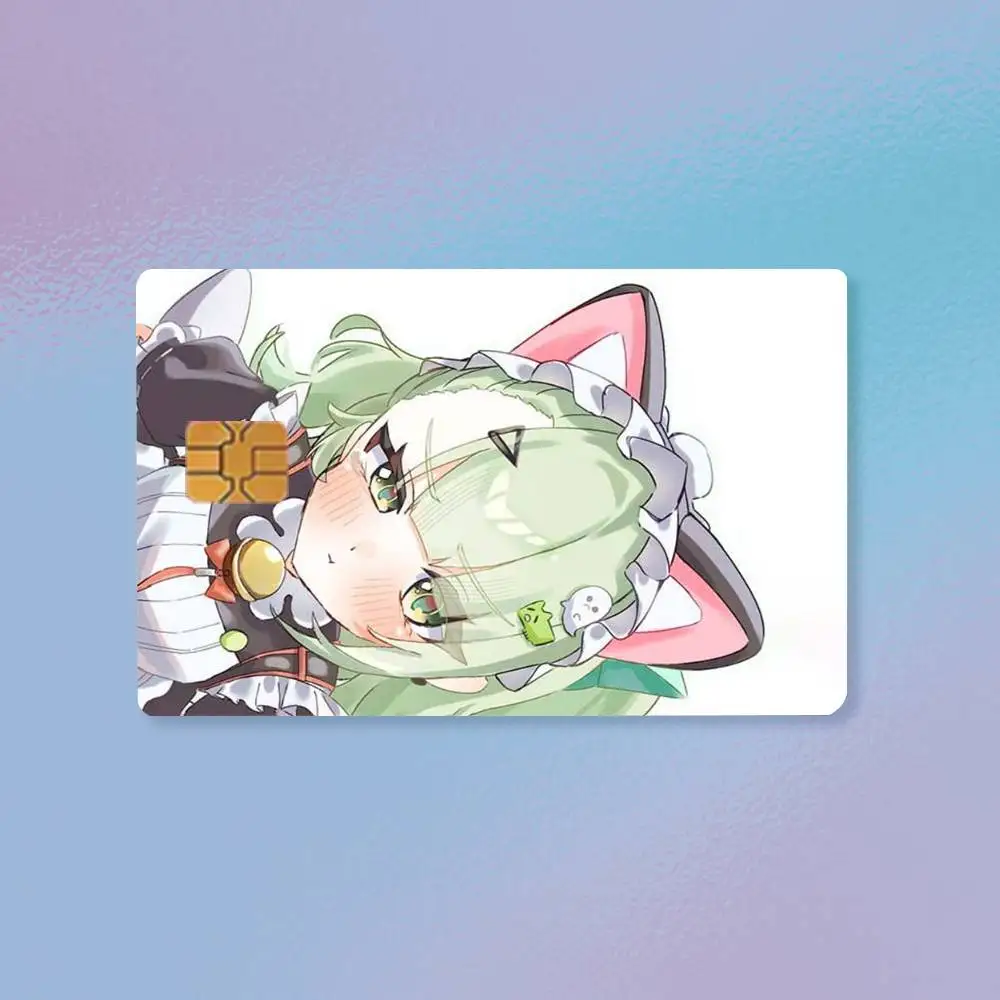 Pretty Kawiai Hot Girl Cute ZZZ Sunna Aria AOD Credit Card HD Stickers Premium matte film effectively prevents fingerprints .