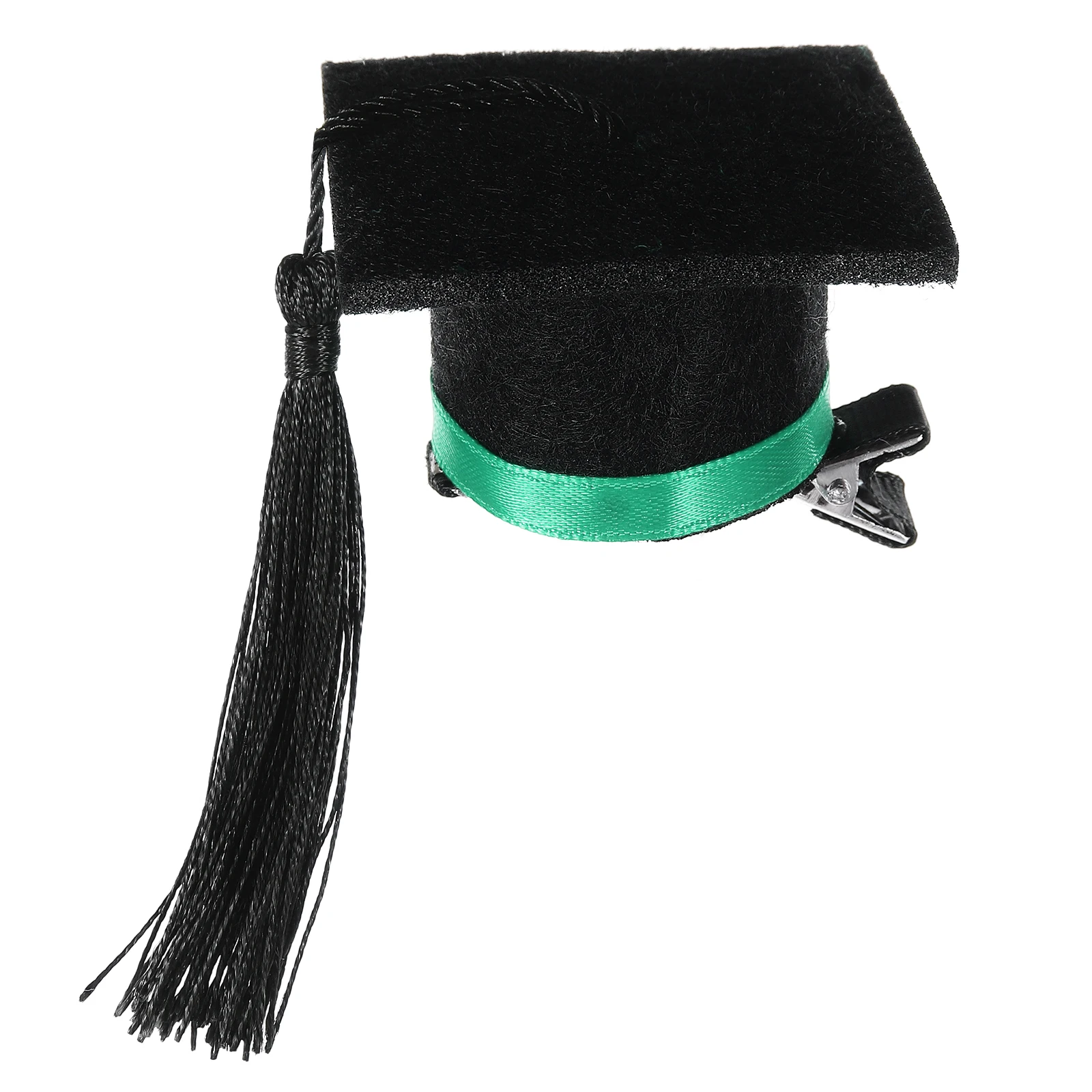 

Graduation Hat Hair Clips Mini Doctor Cap Shaped Accessories for Women Girls Party Hairstyle Decorative Red Ribbon Clip