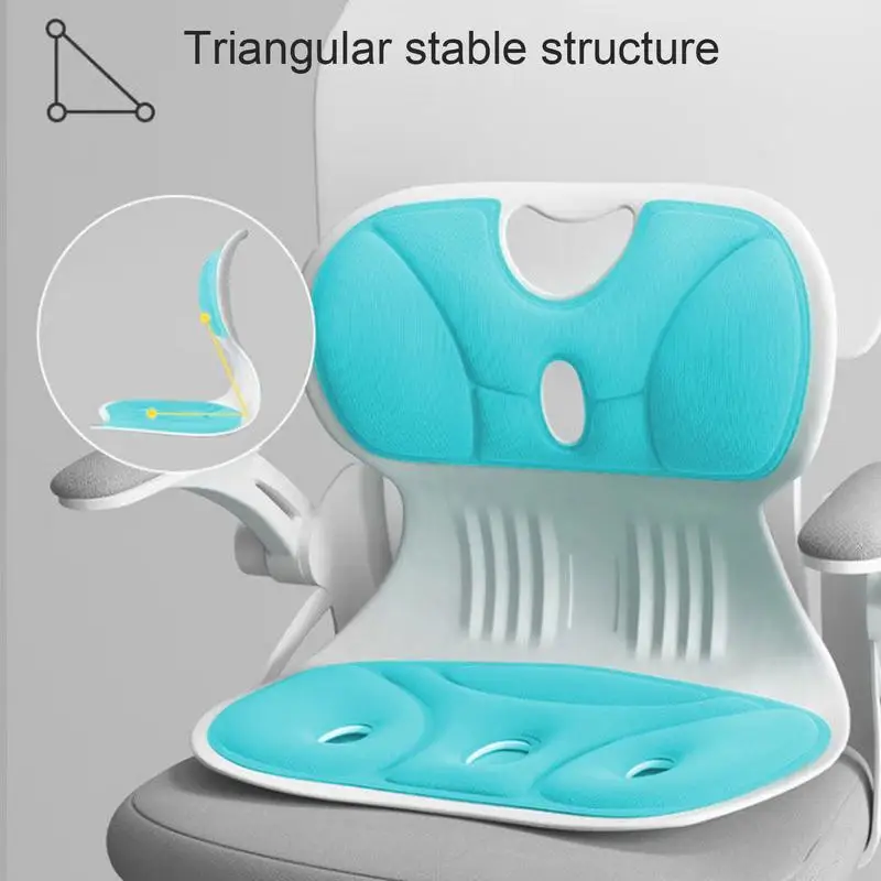 portable Lumbar Back Support Chair Cushion Sitting Posture Correction Relief Offices Chair Cushion To Prevent Hunchback Cushion