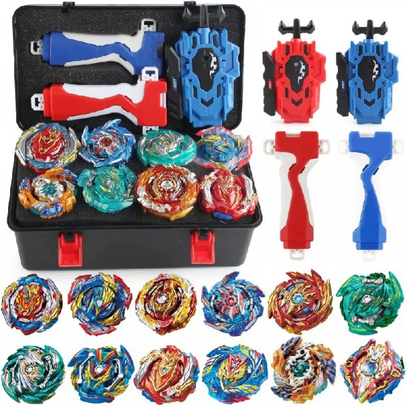 Takara Tomy Beyblades Burst Launcher Grip Toy Blade Set Game Storage Box 12 Top Burst Gyro 2 Launcher Birthday Gift for Boy