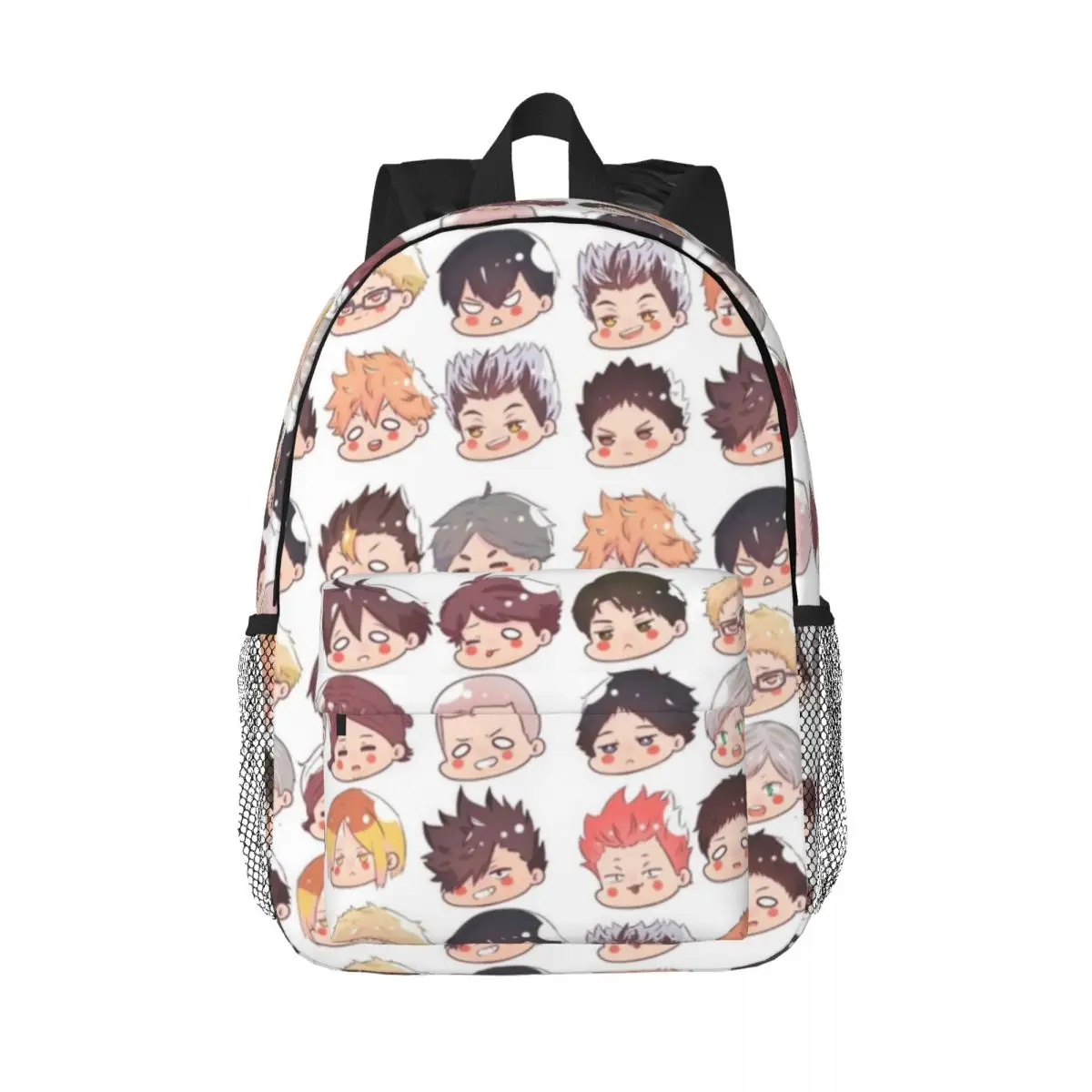 

Haikyuu Chibi Heads Backpacks Teenager Bookbag Cartoon Children School Bags Travel Rucksack Shoulder Bag Large Capacity