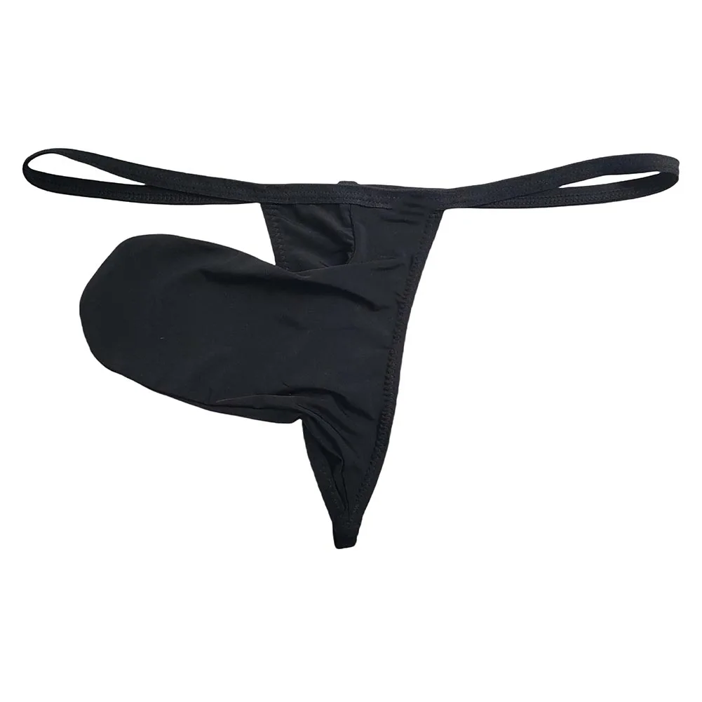 

For Sexy Lingerie Bikini Underpants Ice Silk Underwear Yellow Ice Silk G-string Briefs Men's Thong All Season Wear