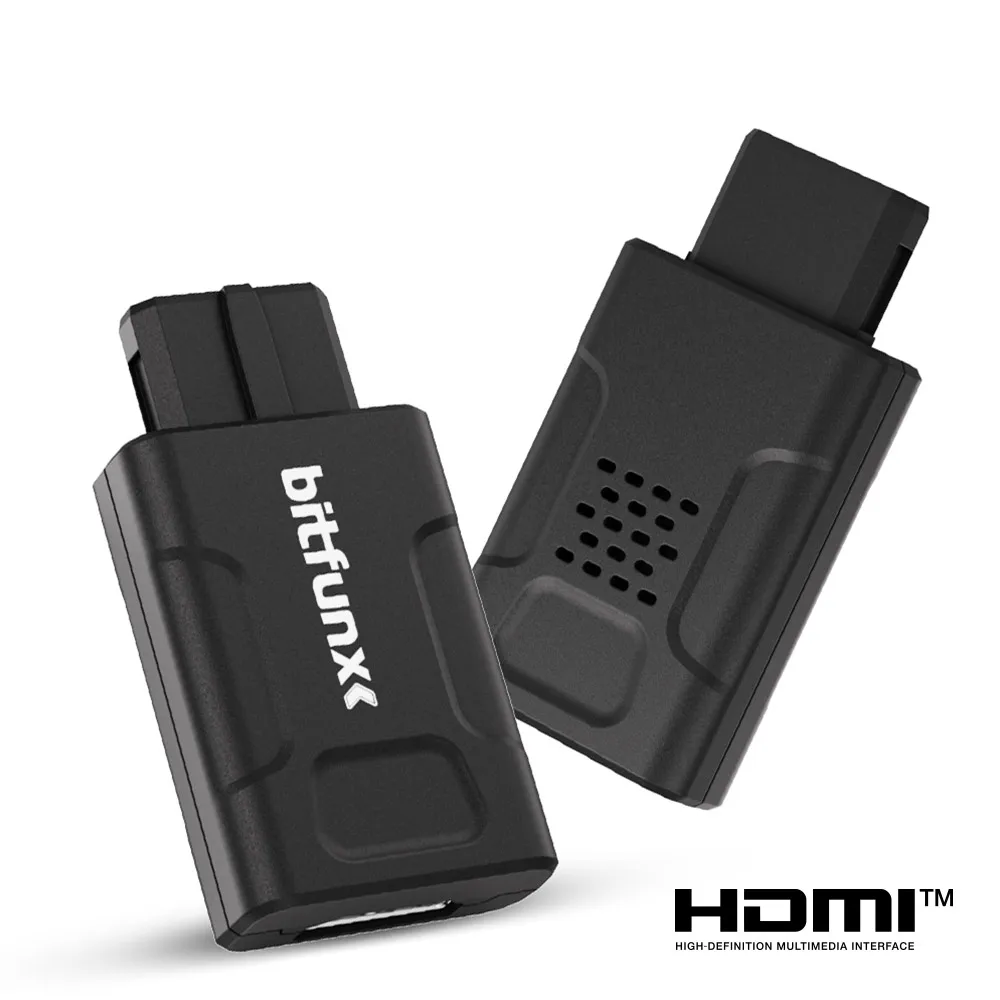 BitFunx 720P 1080P Mini-HDMI ™ Adapter für N64/SNES/SFC/NGC 4:3/16:9 Auto-Switching S-Video Composite Video Converter – Detail 6