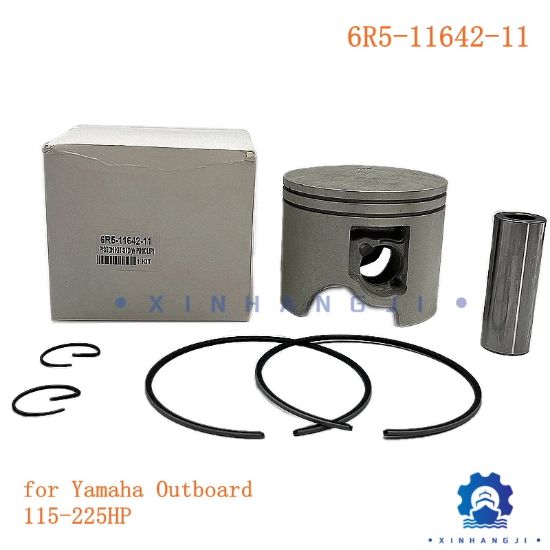 

6R5-11642-11 Piston Kit (Std) for Yamaha Outboard Motor 2-stroke 115/130/150/175/200/225HP 6R5-11642 Diameter:90mm