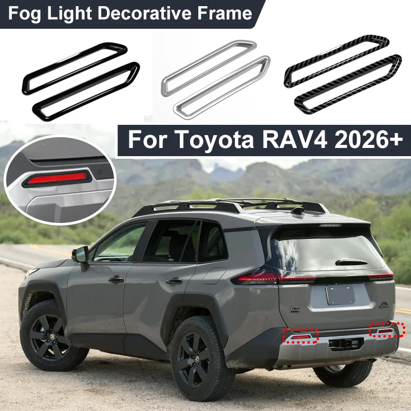 

Для Toyota RAV4 XA60 2026+ Модифицированная декоративная защитная рамка-накладка для заднего бампера, противотуманной фары, стайлинг, внешние автоаксессуары