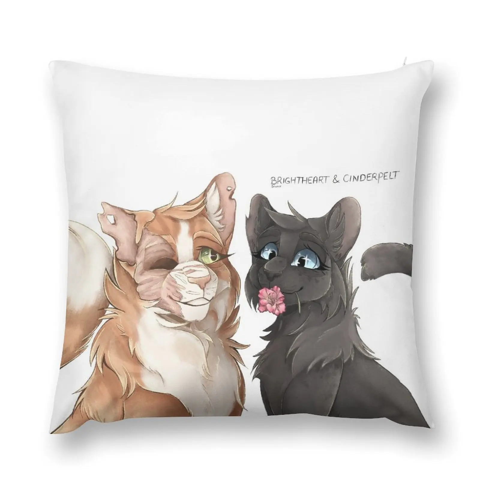

Brightheart and Cinderpelt Throw Pillow Decorative Cushion Cover Pillowcase pillow