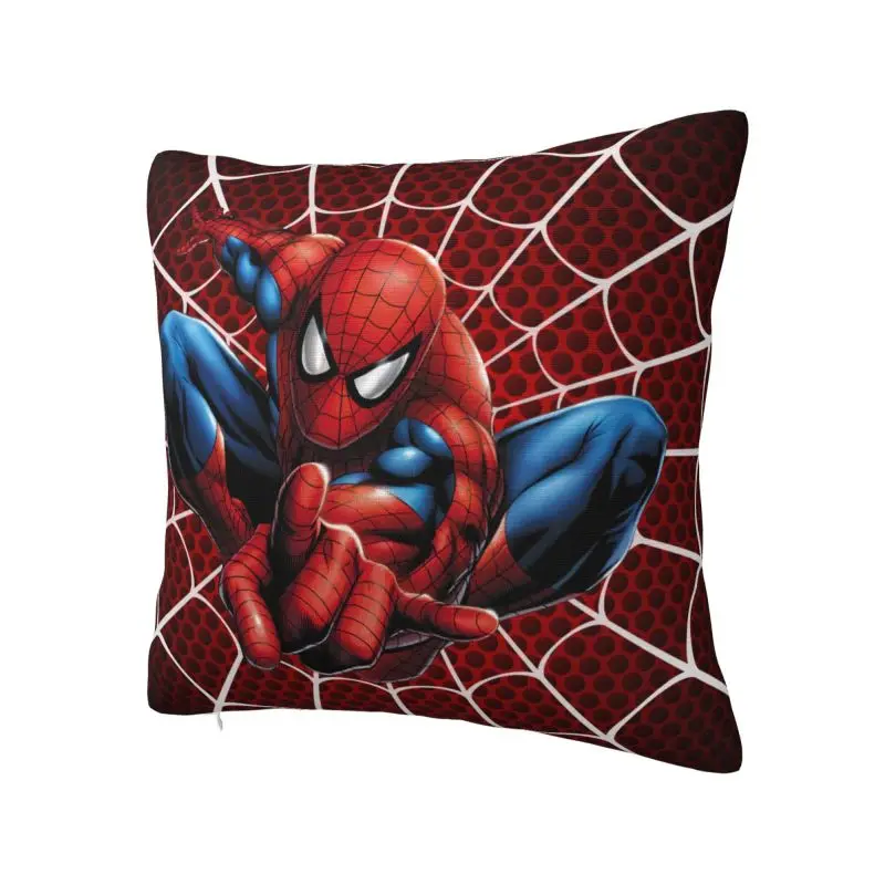 Custom Spider Man Throw Pillow Case 40*40cm Decorative Cushion Cover Soft Polyester Pillowcase Double-sided Printing