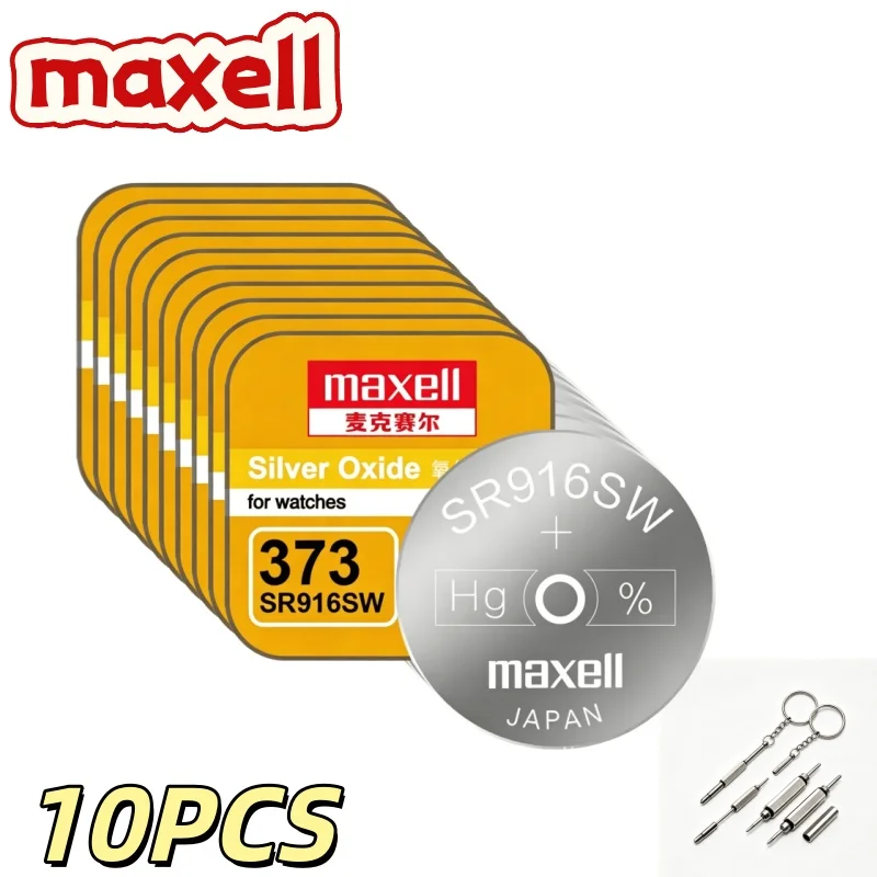 1-10PCS Maxell SR916SW 373 Zilveroxide Knoopcel Anti-Lek Lange Levensduur Niet-Oplaadbare Batterij Voor Horloges Speelgoed Elektronica