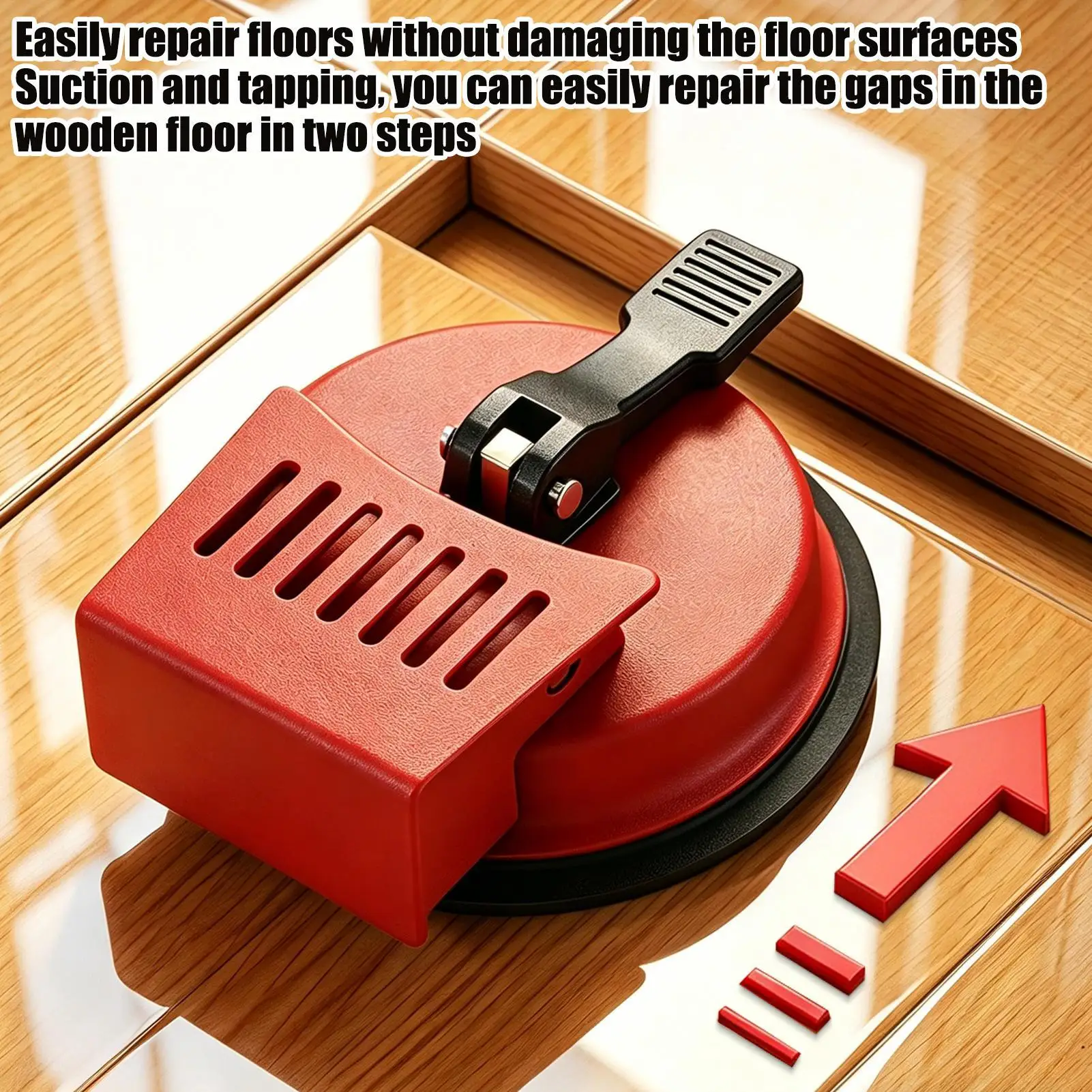 Floor Gap Repair Tool Suction Puller Hardwood Laminate Gap Fixer Large Suction Cup For Wood Flooring Installation Leveling - view 3