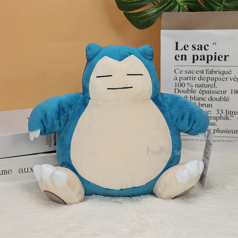 25cm Snorlax Original Plush Toy Stuffed Soft Stuffed Doll Christmas Gifts Doll Kawaii Cartoon Piplup Toys for Kids Gift