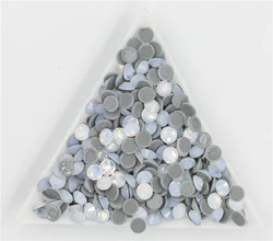 ss3-ss30 white Opal Crystal Nail Art hotfix Rhinestone decorations 3D Flatback Glass Hot Fix Rhinestones for Garment