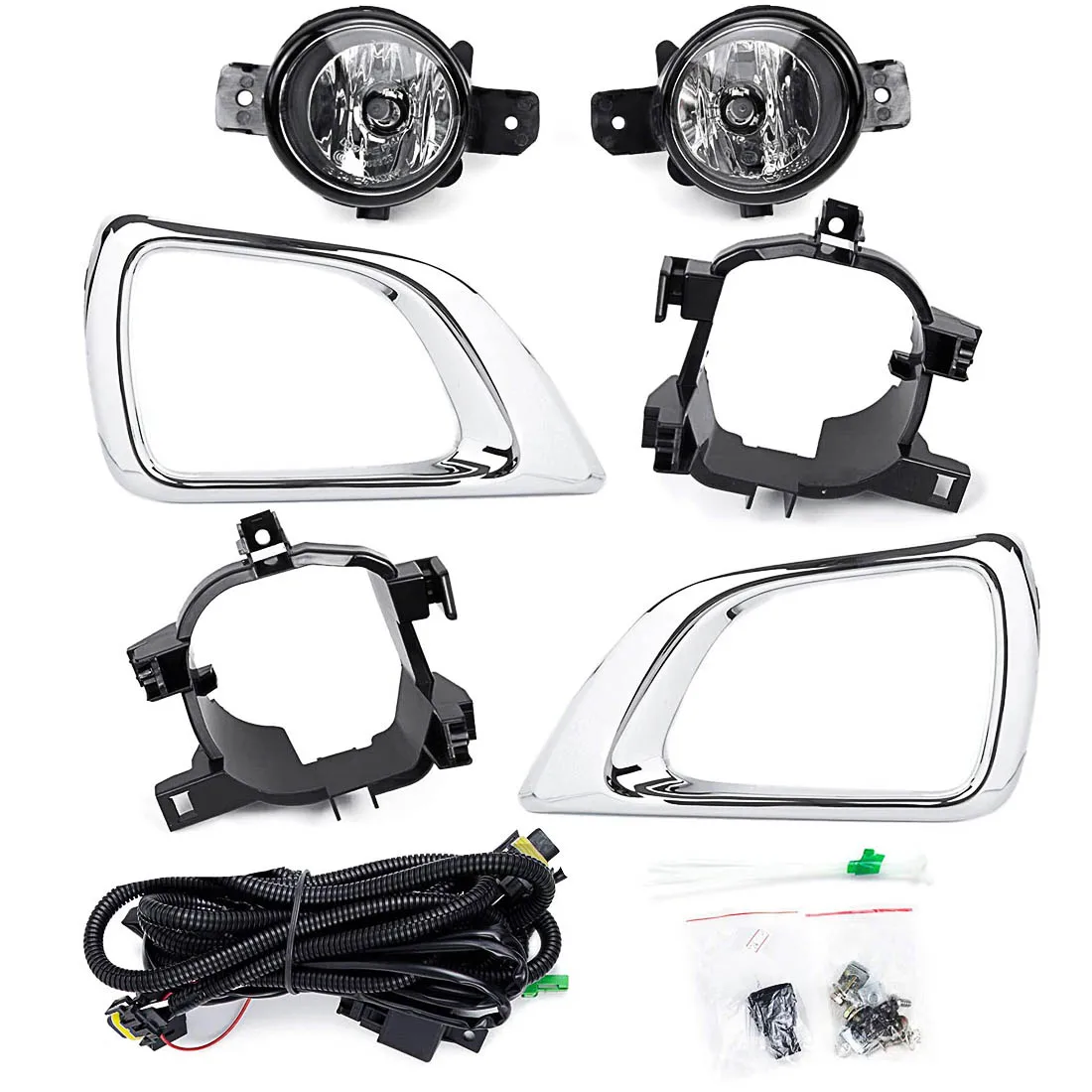 LED Fog Light For Nissan Navara Frontier NP300 2015-ON Car Front Bumper Fog Lamp Daytime Running Light Car Accessories 12V