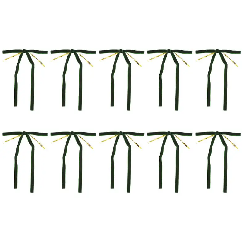 10/20 قطعة الأقواس الحمراء المخملية حلي معلقة لشجرة عيد الميلاد ديكور إكليل جارلاند Crafts بها بنفسك الحرف عيد الميلاد هدية التفاف إمدادات الحفلات #5