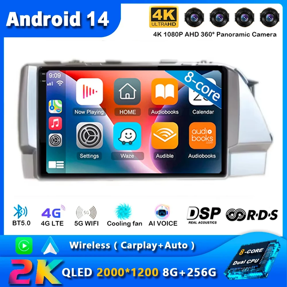

Android 14 For Hyundai Solaris 1 2 Accent Reina Verna Sedan 2017 Car Radio Multimedia Video Player carplay Auto GPS Navigation