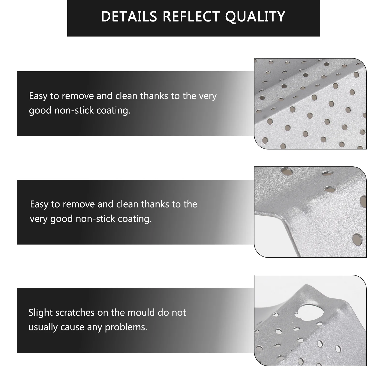 

2pcs French Bread Pan 4-Well Nonstick Perforated Baking Mold Heavy Duty Carbon Steel Loaf Tray For Oven 15" "