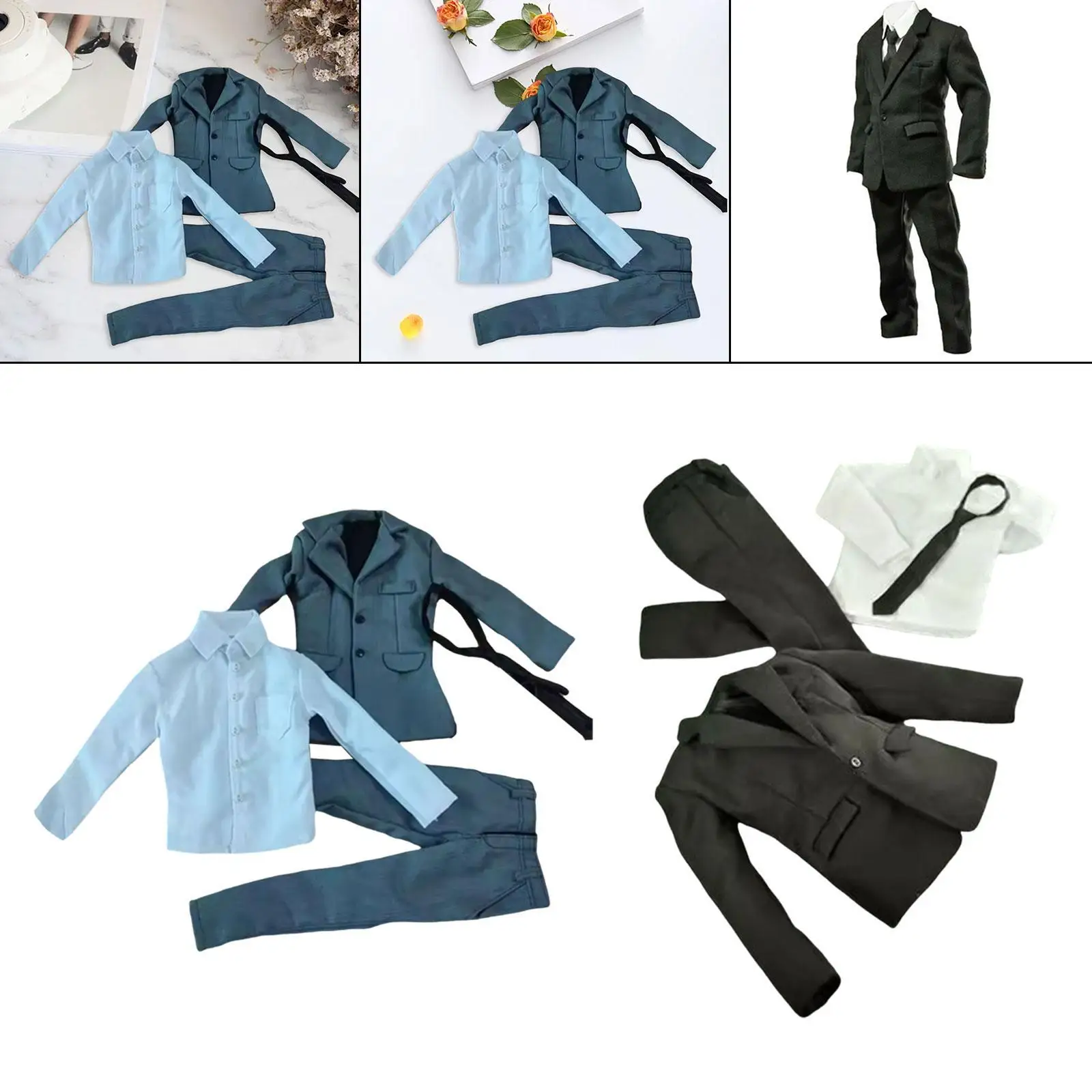 Масштаб 1/6, мужская фигурка, кукла, одежда, пальто, брюки, рубашка, куклы, наряд, экшн-фигурка