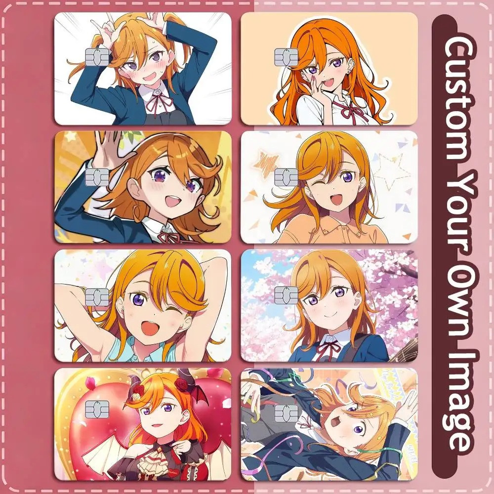 Shibuya Kanon Live love  Credit Card HD Stickers Game Card Decal Small Chip Waterproof Sticker Gift