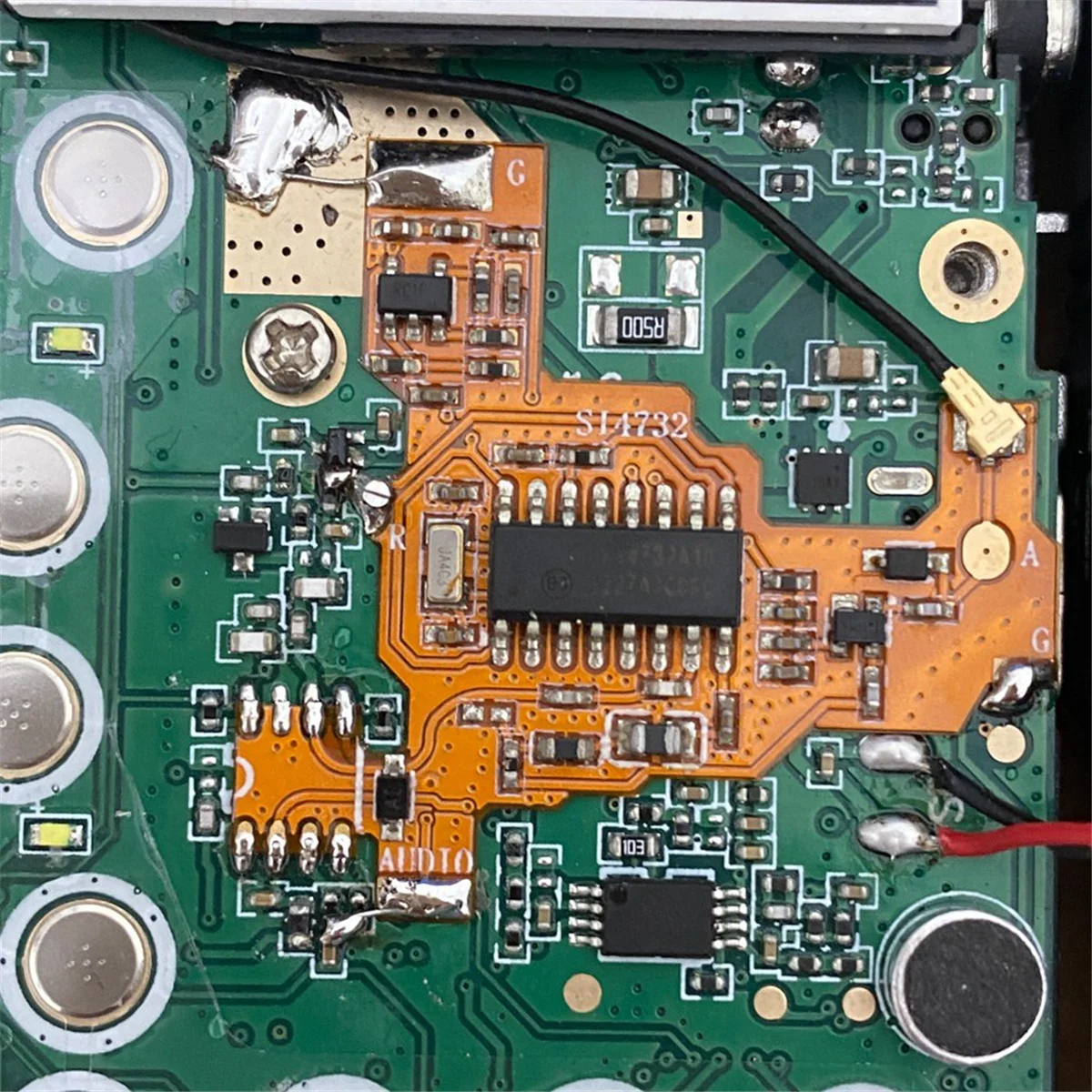 Modulo di modifica del componente dell'oscillatore a cristallo e Chip SI4732 per la versione FPC Uvk5/K6 PLUS per UV-K5 UV-K6