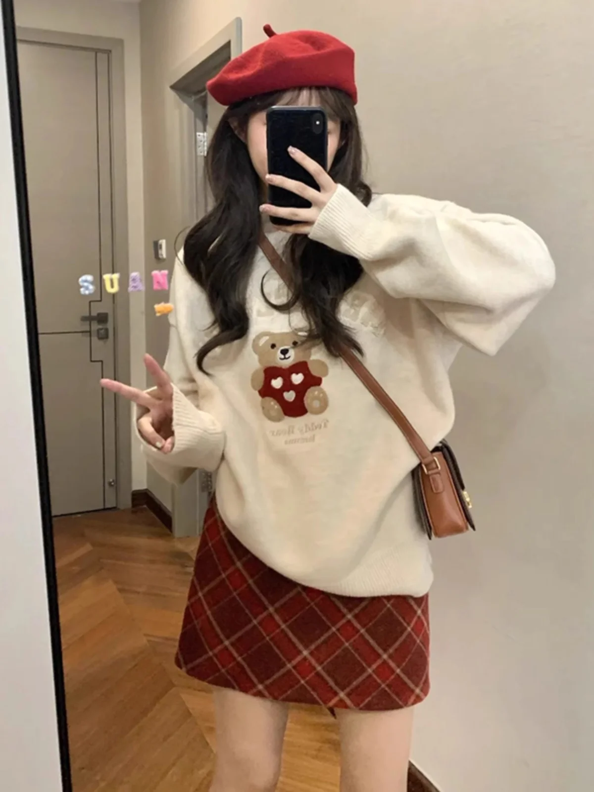 

plus Size Lazy Sle Knitwear Women's Faion Winter Warm Thiened Long Sve round Ne Sweater Meat Concealing Aosphere...