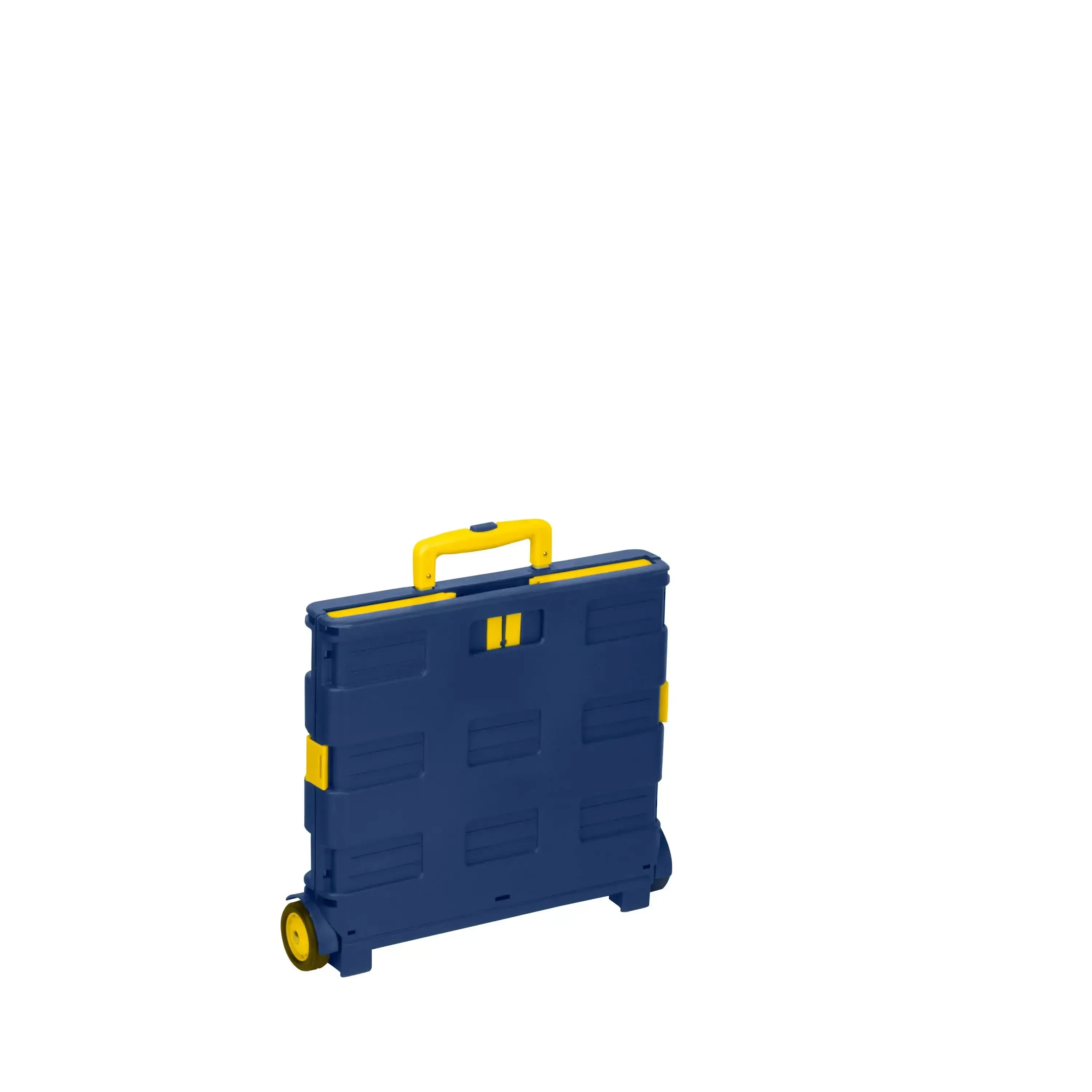 Honey-Can-Do Folding Utility Crate Cart, Blue/Yellow